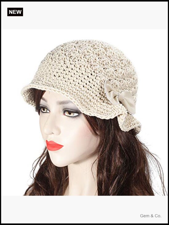 Winter Crochet Bucket Hat Handmade Cotton Knit Cloche Bowler main image 6